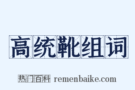 高统靴组词是什么意思的图片